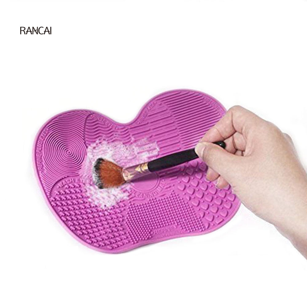 RANCAI 1Pcs Silicone Brush Cleaning Mat Make Up Brush Cleaner Brushes Cleanser Cosmetic Clean Tools For Eyes Face Brushes