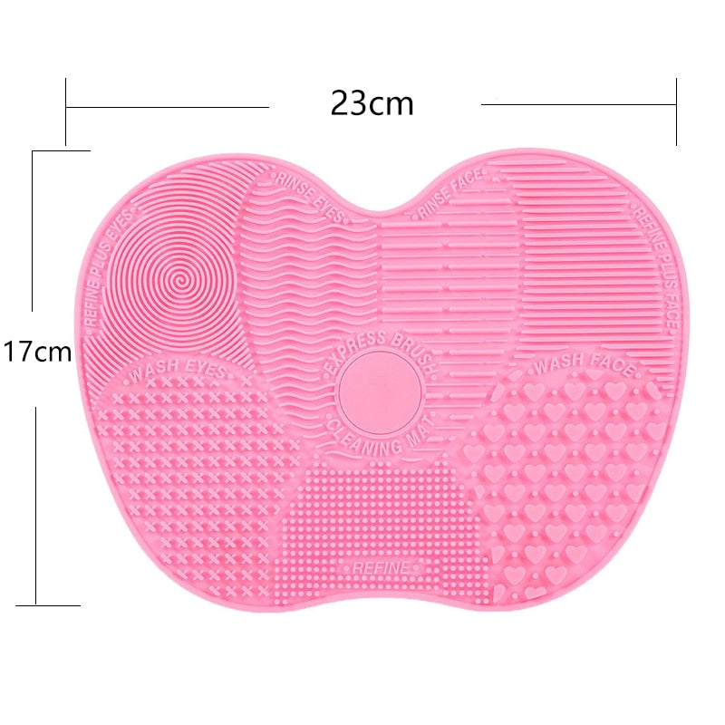 RANCAI 1Pcs Silicone Brush Cleaning Mat Make Up Brush Cleaner Brushes Cleanser Cosmetic Clean Tools For Eyes Face Brushes