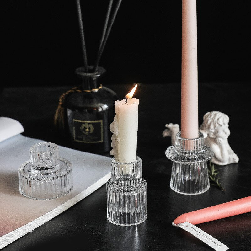 Glass Candle Holder