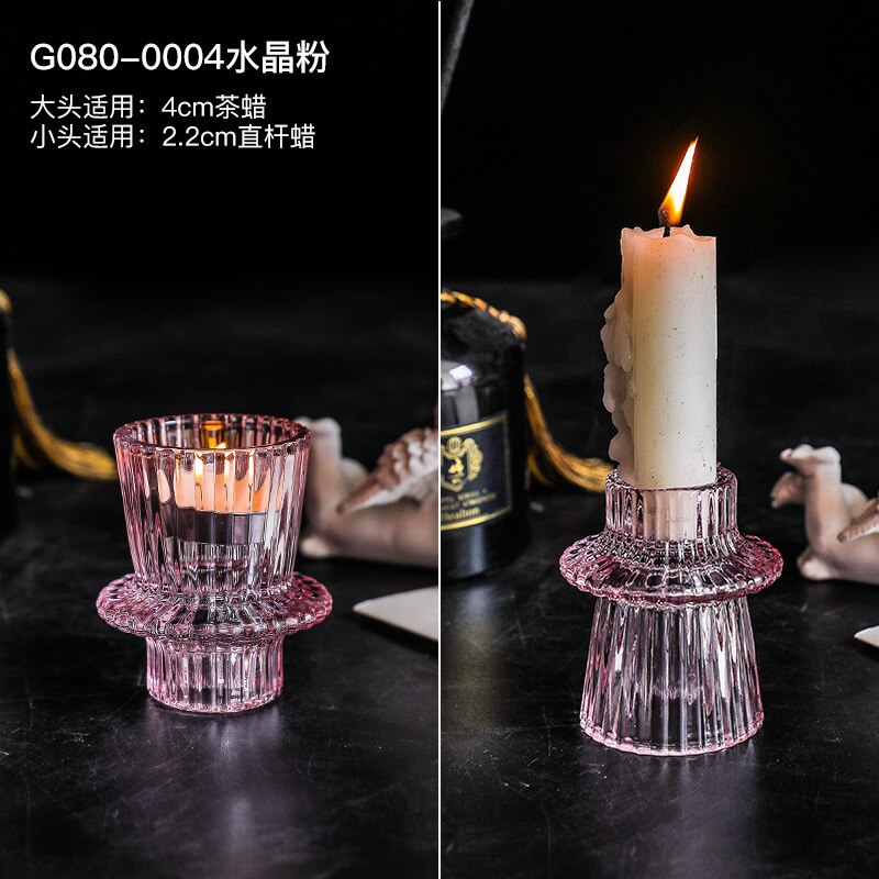 Glass Candle Holder