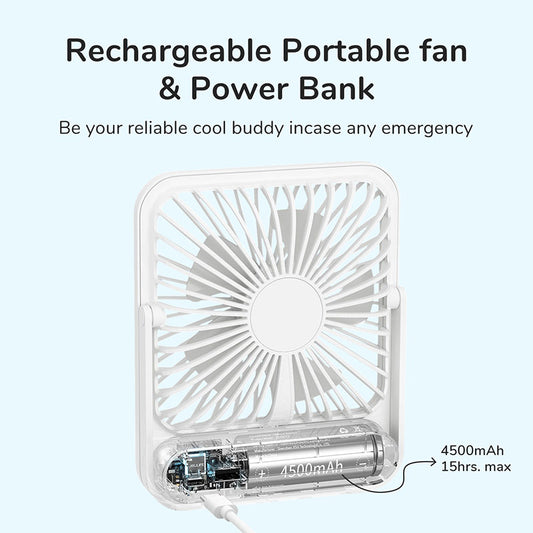 Rechargeable Portable Desk Fan