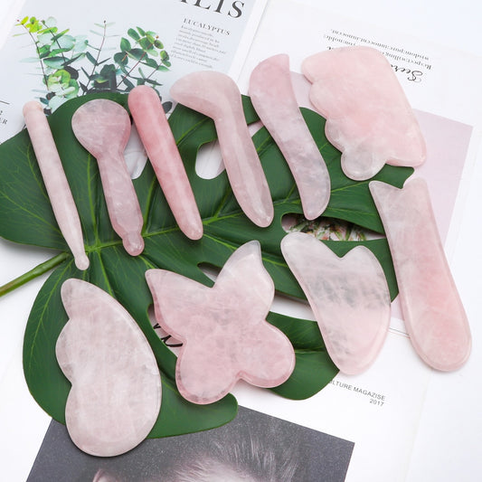 Rose Quartz Facial Tools