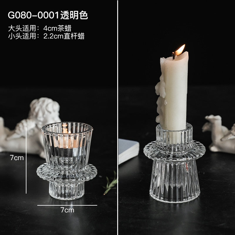 Glass Candle Holder