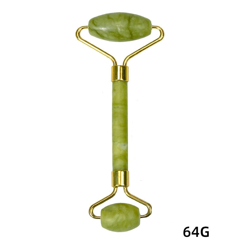 Jade Stone Gua Sha and Roller Set