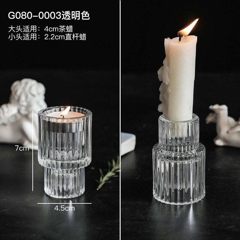 Glass Candle Holder