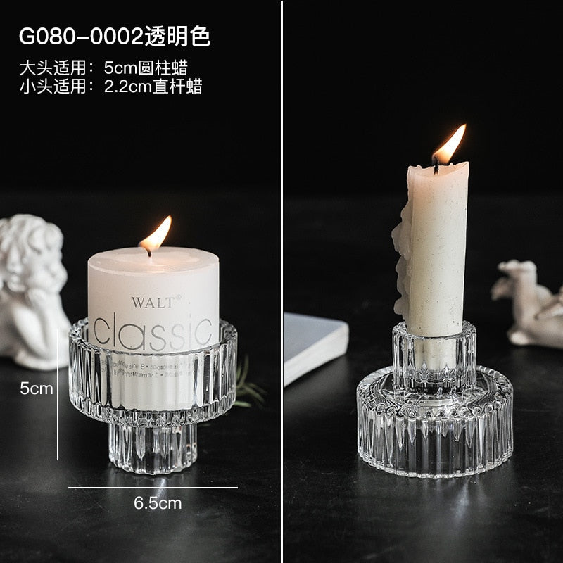 Glass Candle Holder