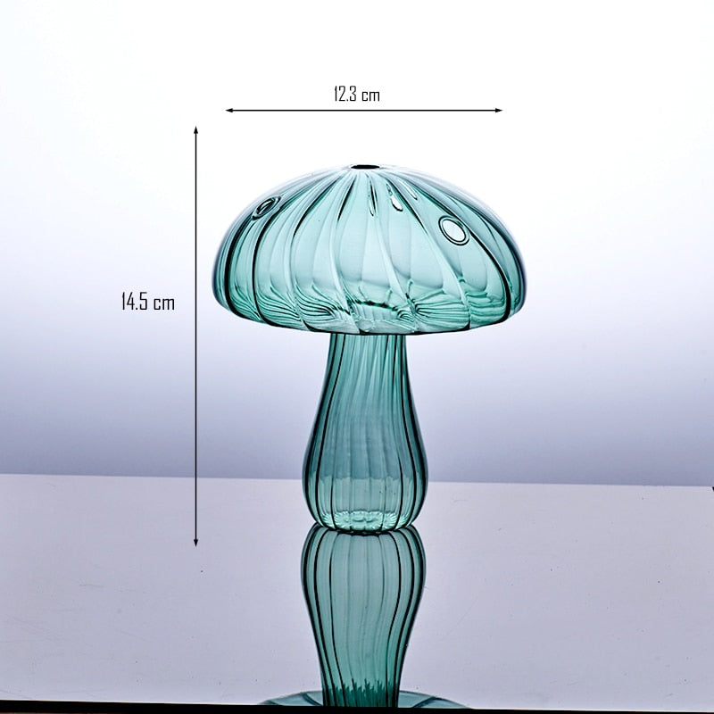 Mini Glass Mushroom Vase