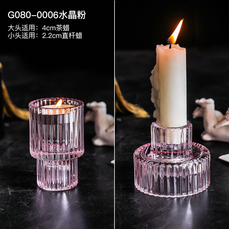 Glass Candle Holder