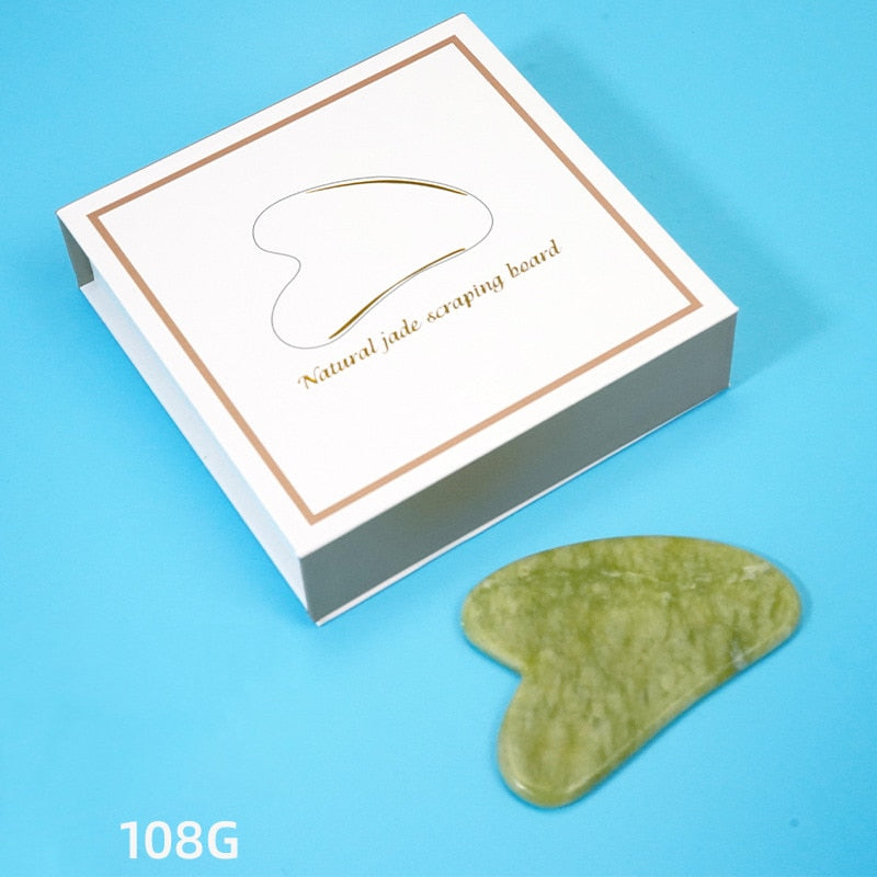 Jade Stone Gua Sha and Roller Set