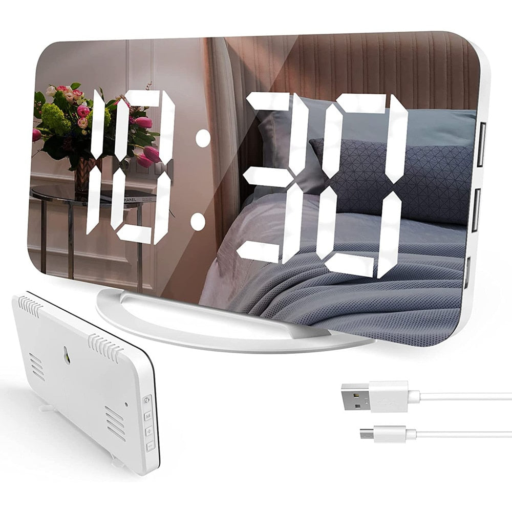 Mirror Digital Alarm Clock